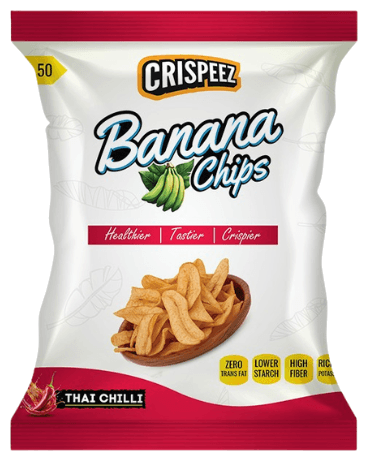 Crispeez banana chips pack